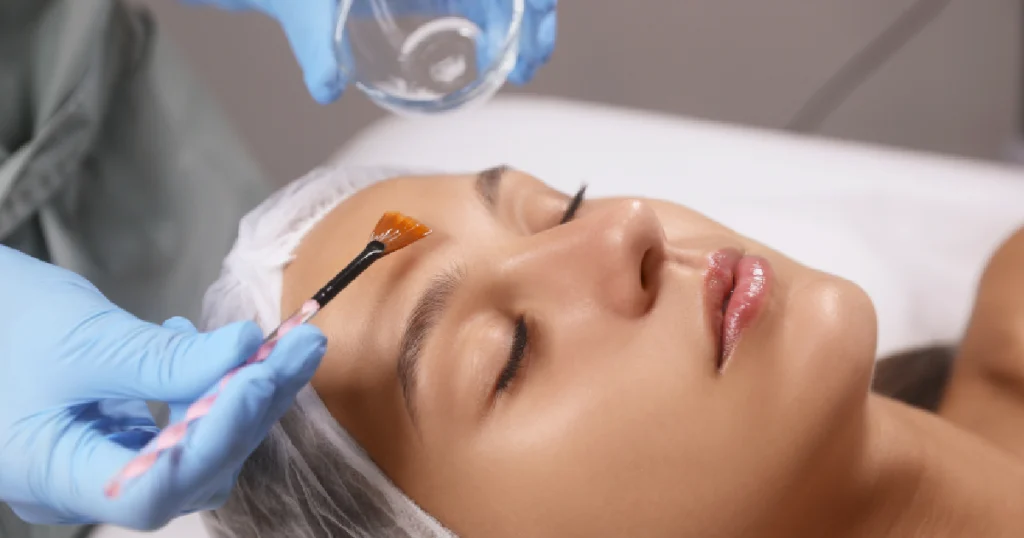 Current image: Women receiving Chemical Peels treatment in Scottsdale, AZ