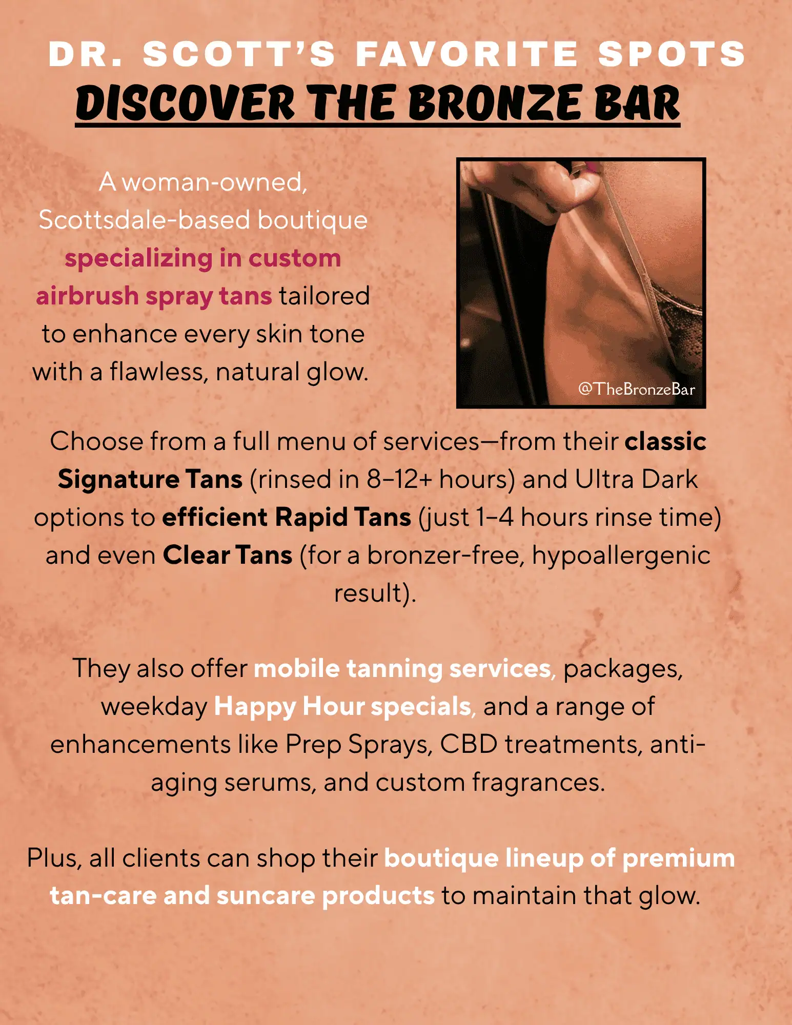 Discover The Bronze Bar